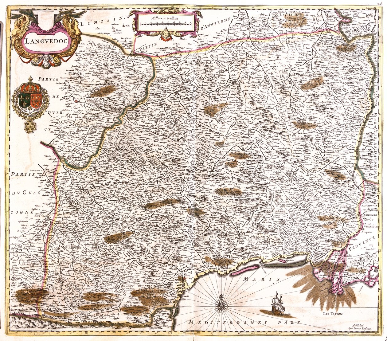 Languedoc, Ranska tekijältä Frederick de Wit