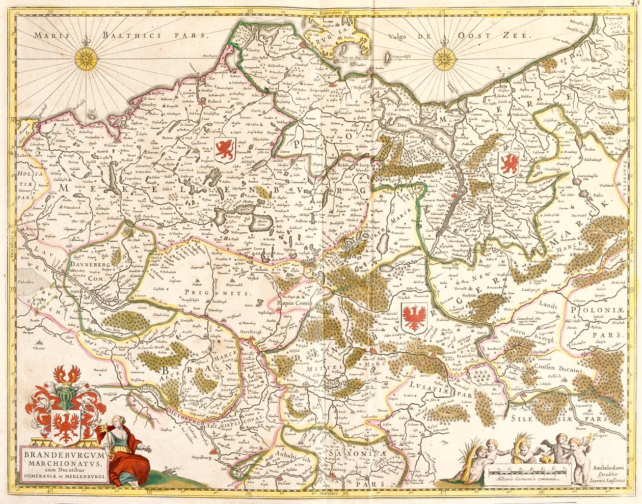 Mecklenburg-Vorpommern, Berliini, Brandeburg, Saksa tekijältä Frederick de Wit