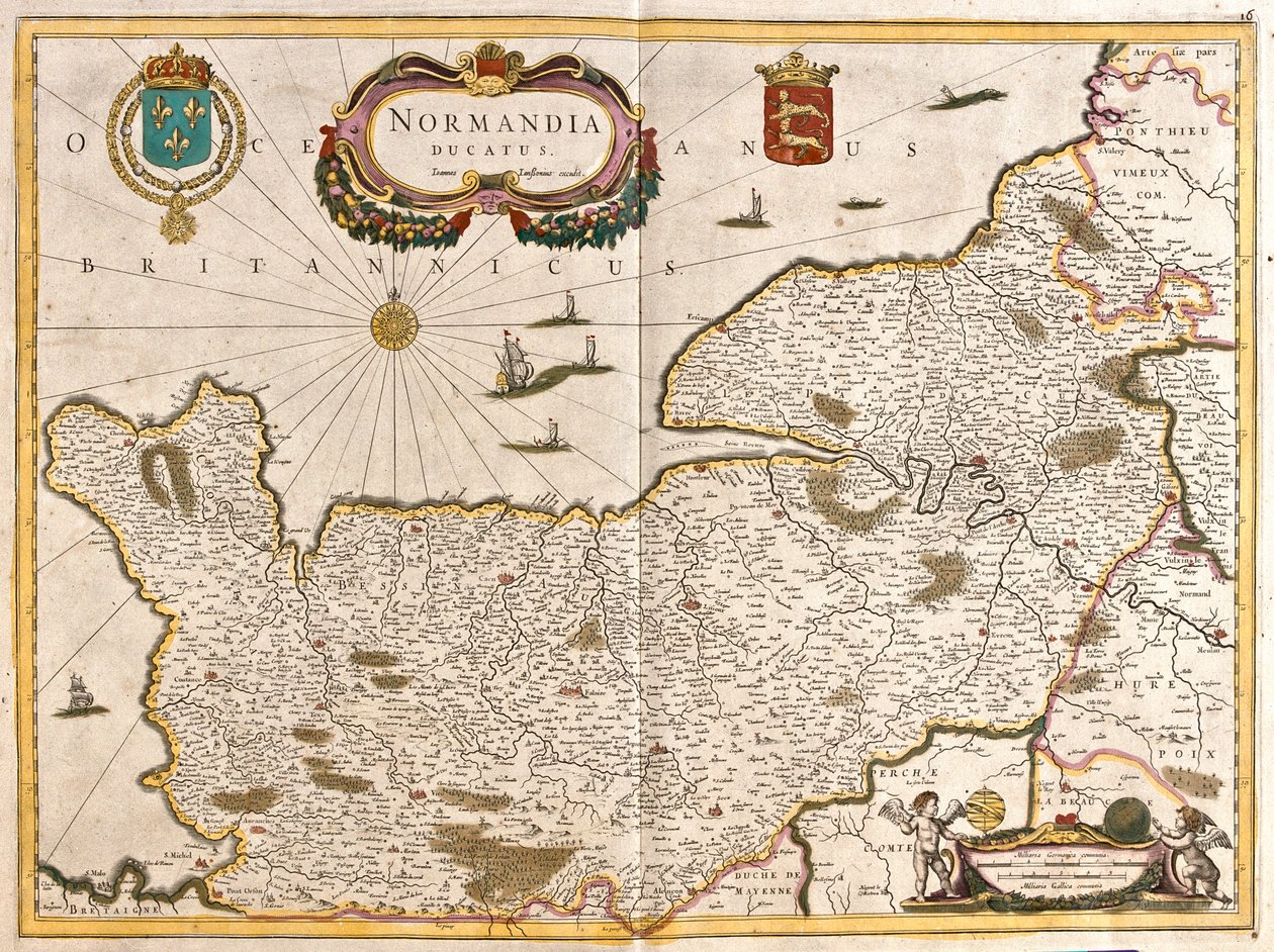 Normandia, Ranska tekijältä Frederick de Wit