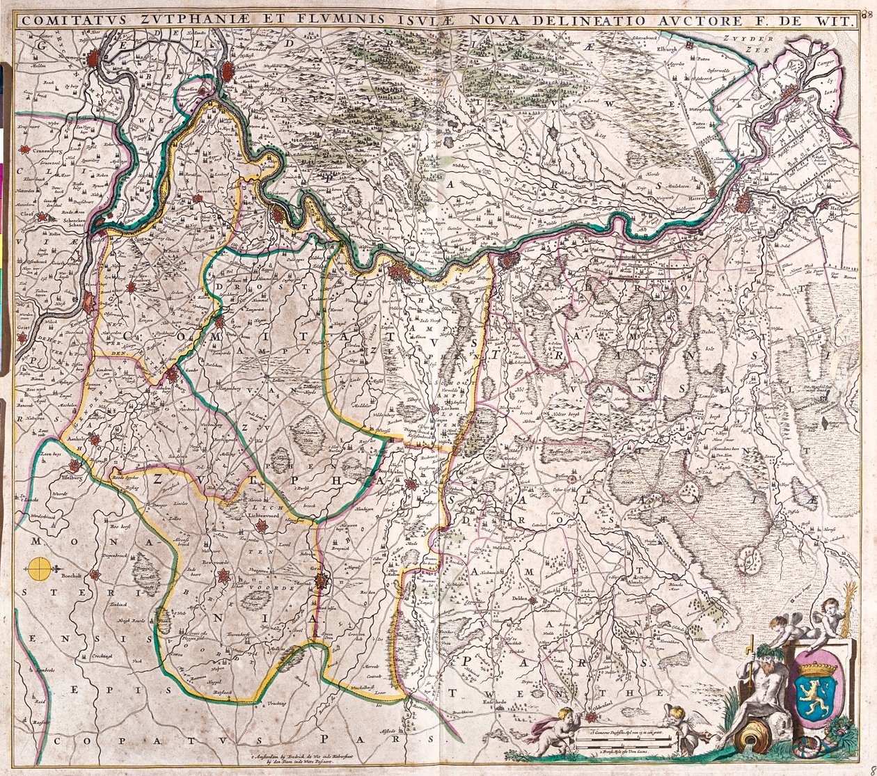 Overijssel, Gelderland, Alankomaat tekijältä Frederick de Wit