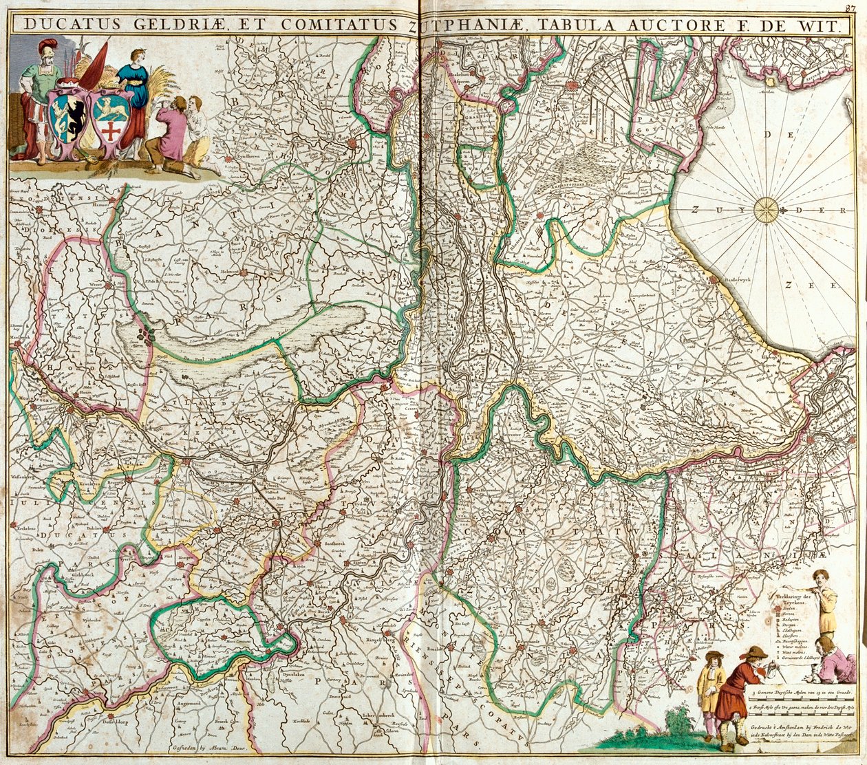 Overijssel, Pohjois-Hollanti, Gelderland, Pohjois-Brabant, Utrecht, Flanderin alue, Alankomaat, Alankomaat, Belgia. tekijältä Frederick de Wit