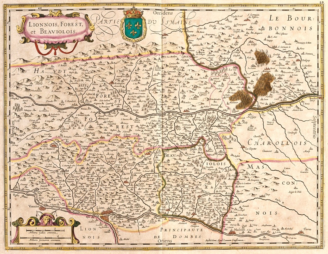 Rhône-Alpes, Ranska tekijältä Frederick de Wit