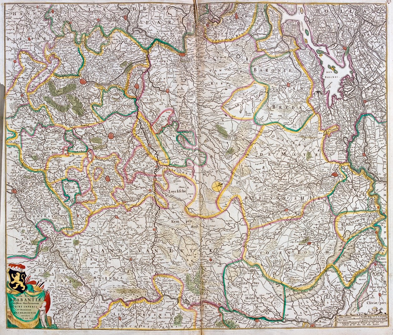 Etelä-Hollanti, Pohjois-Brabant, Flanderin alue, Vallonia, Brysselin alue, Limburg, Alankomaat, Belgia. tekijältä Frederick de Wit