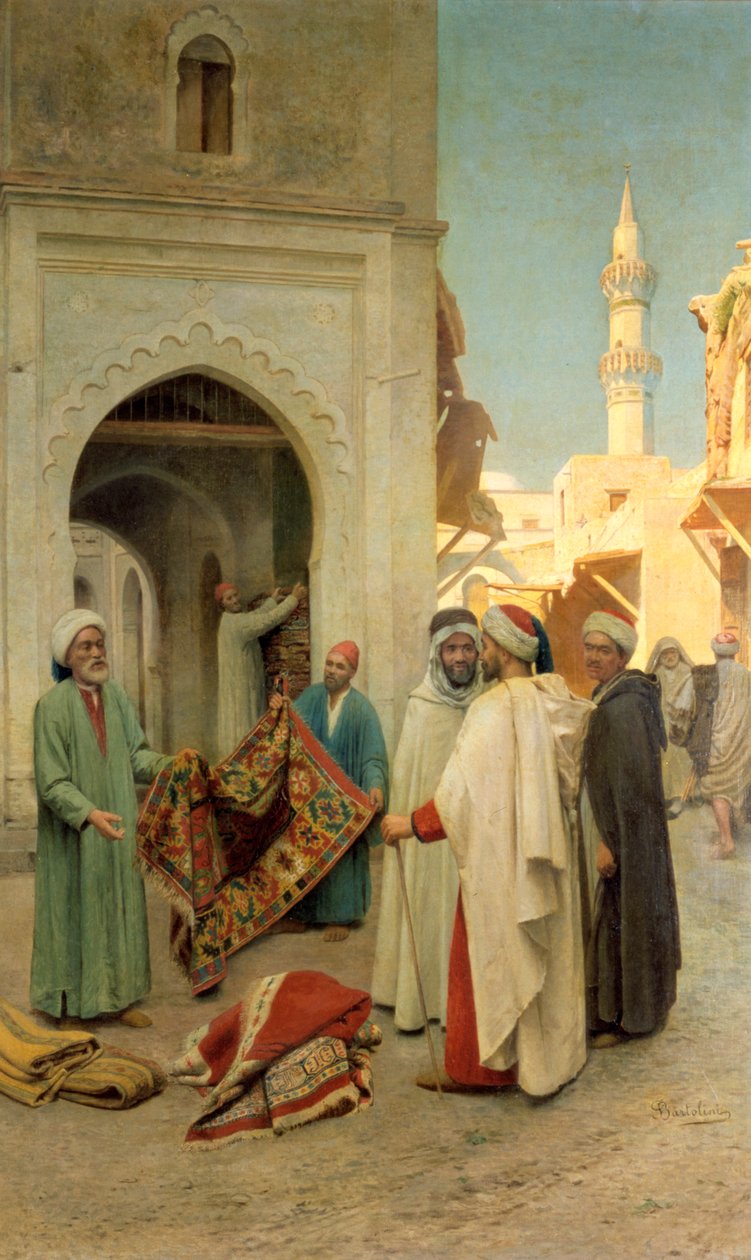 "Rug Merchant", 1800-luku. tekijältä Frederico Bartolini
