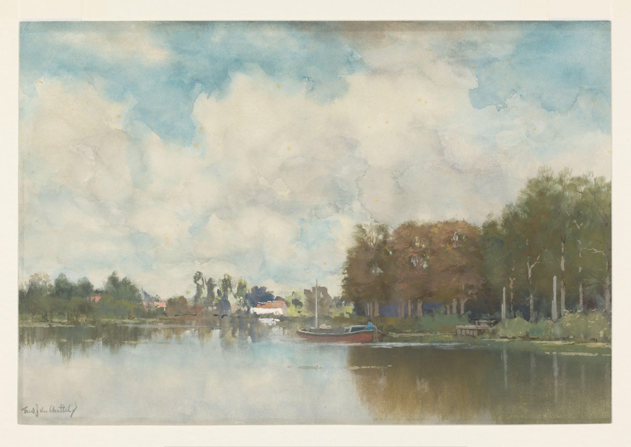 Hollannin kanava tekijältä Fredericus Jacobus van Rossum du Chattel (signed by artist)