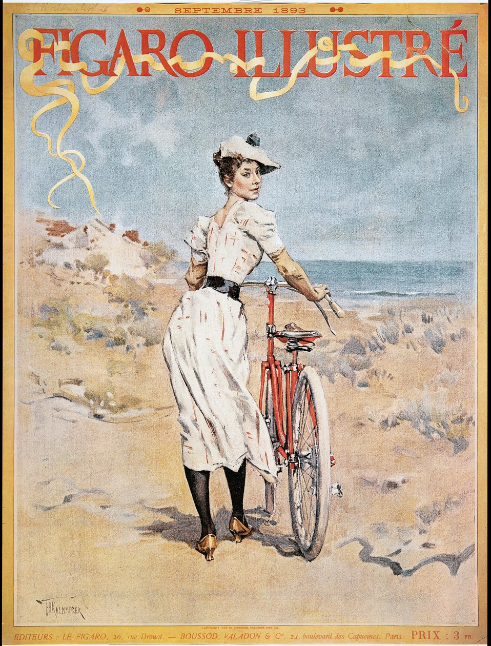 Figaro Illustrea mainostava juliste, 1893 tekijältä Frederik Hendrik Kaemmerer