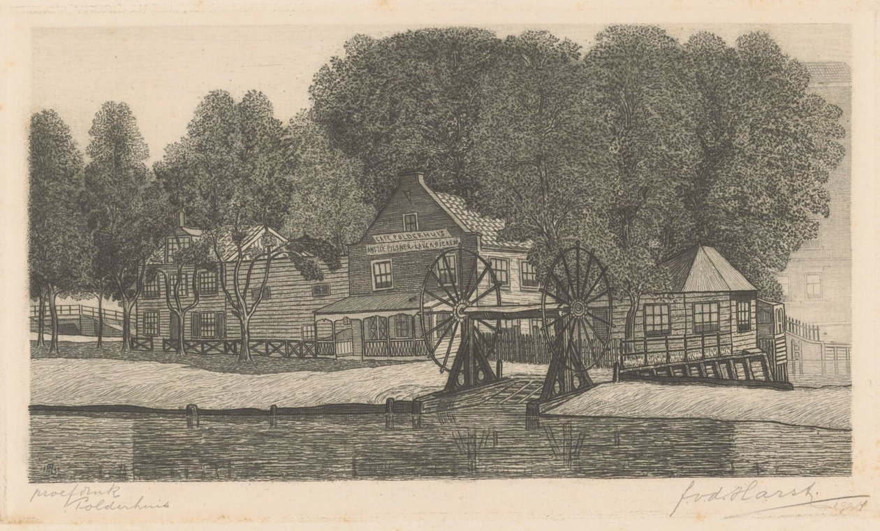 Polderhuis (alkuperäinen nimi esineessä) tekijältä Frederik van der Harst (signed by artist)