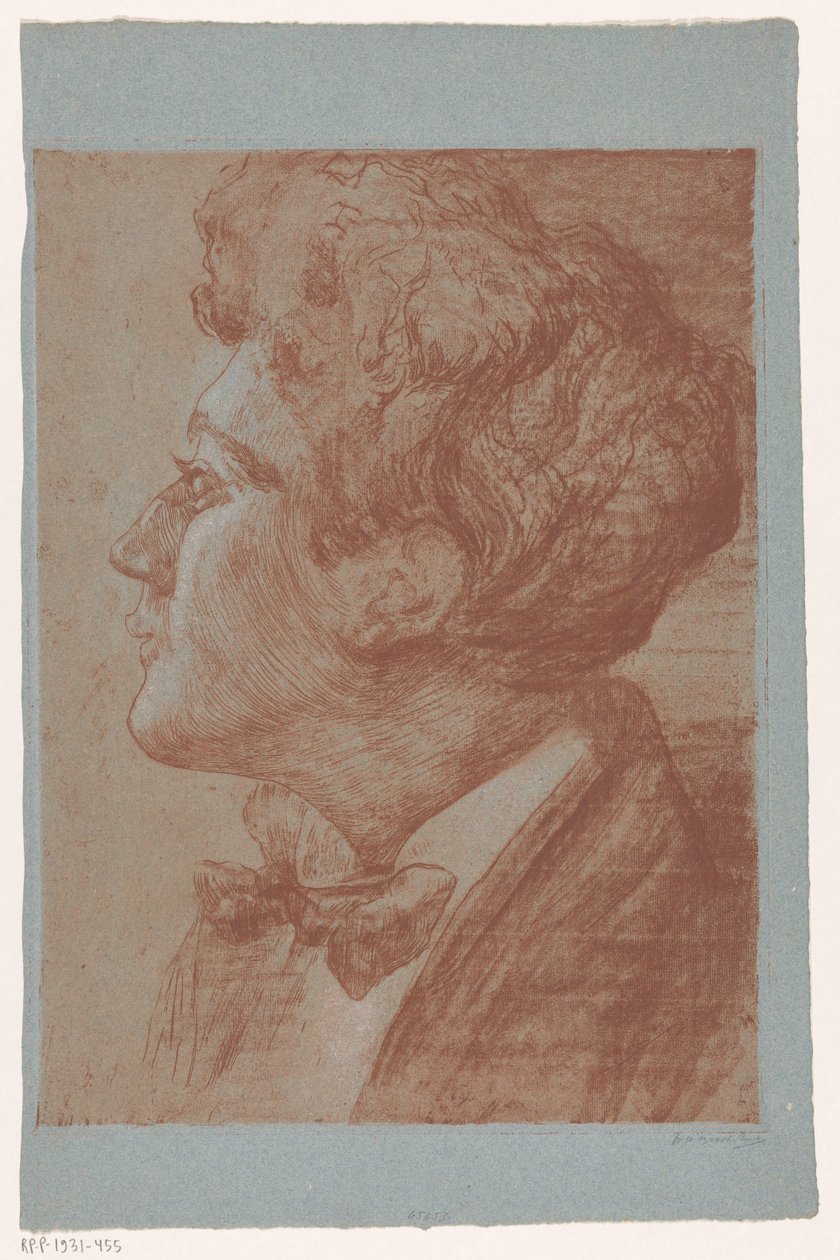 Tuntemattoman miehen muotokuva tekijältä Frederika Henriëtte Broeksmit (signed by artist)