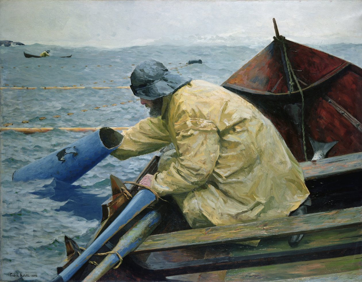 Ulkona Salmon Seinen tekijältä Fredrik Kolstoe