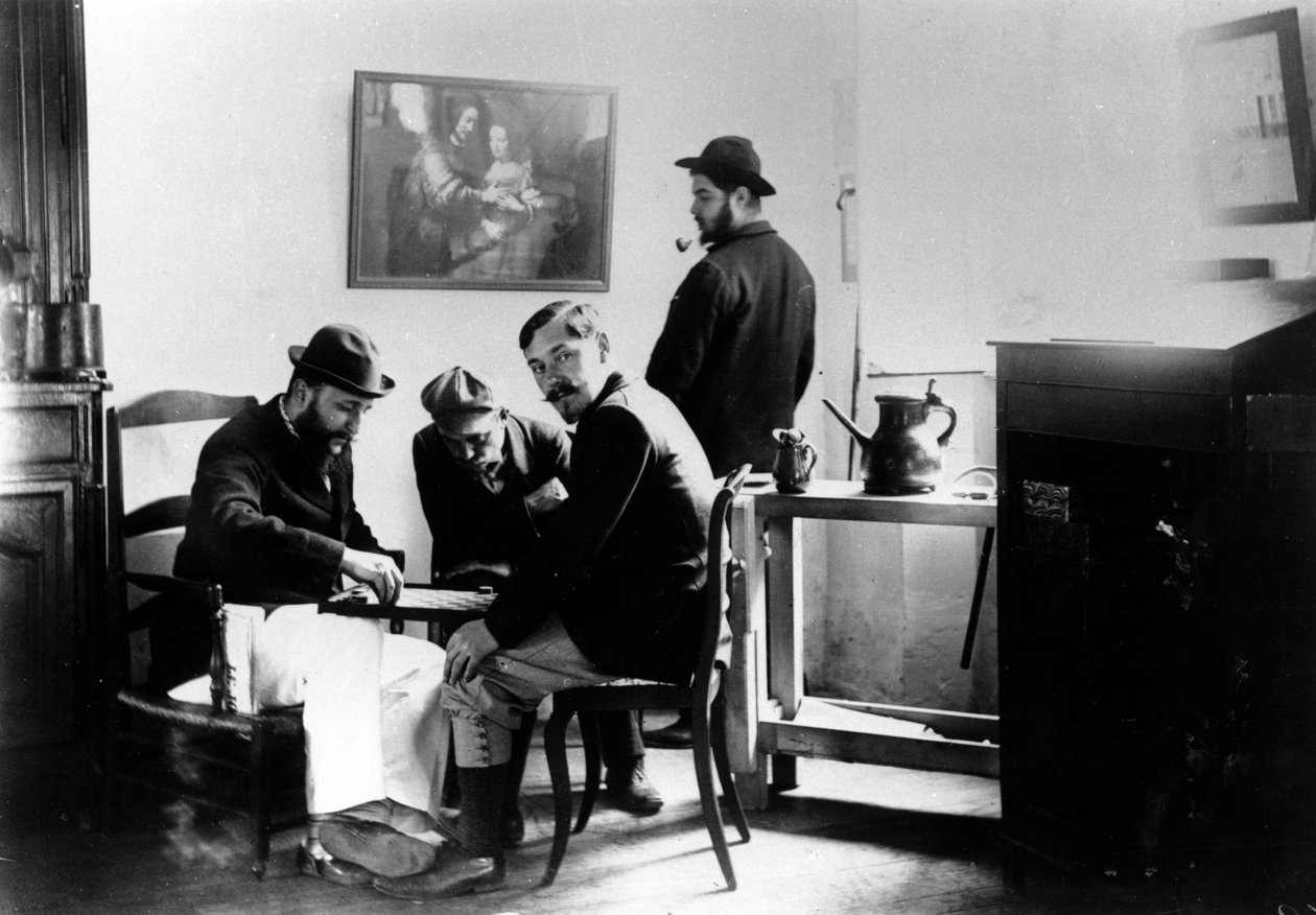 Luonnospeli Le Relaisissa, Natanson-perheen kodissa Villeneuve-sur-Yonnessa, n. 1899 tekijältä French Photographer