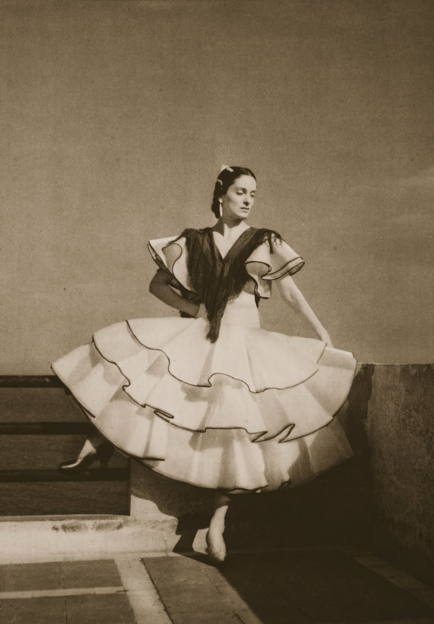 Ana Ricarda, Grand Ballet de Monte-Carlosta, 1949 (valokuvakaiverrus) tekijältä French Photographer