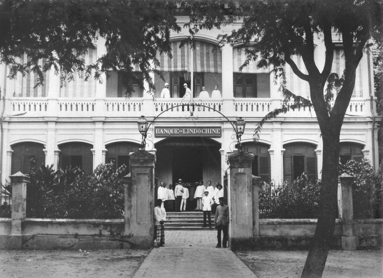 Bank of Indochina Saigonissa, noin 1900 tekijältä French Photographer