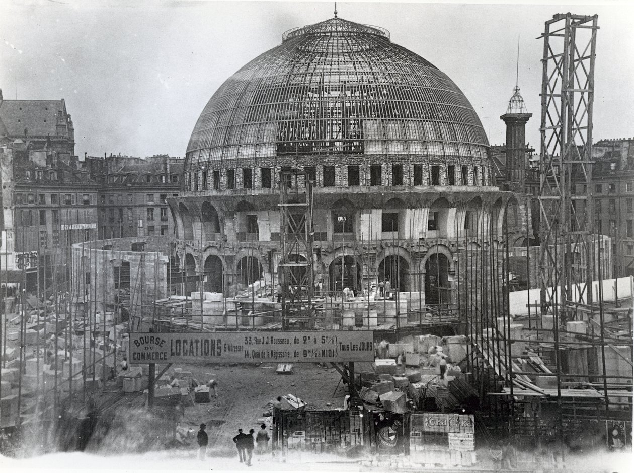 Viljamarkkinoiden purku Pariisissa 1800-luvun lopulla tekijältä French Photographer