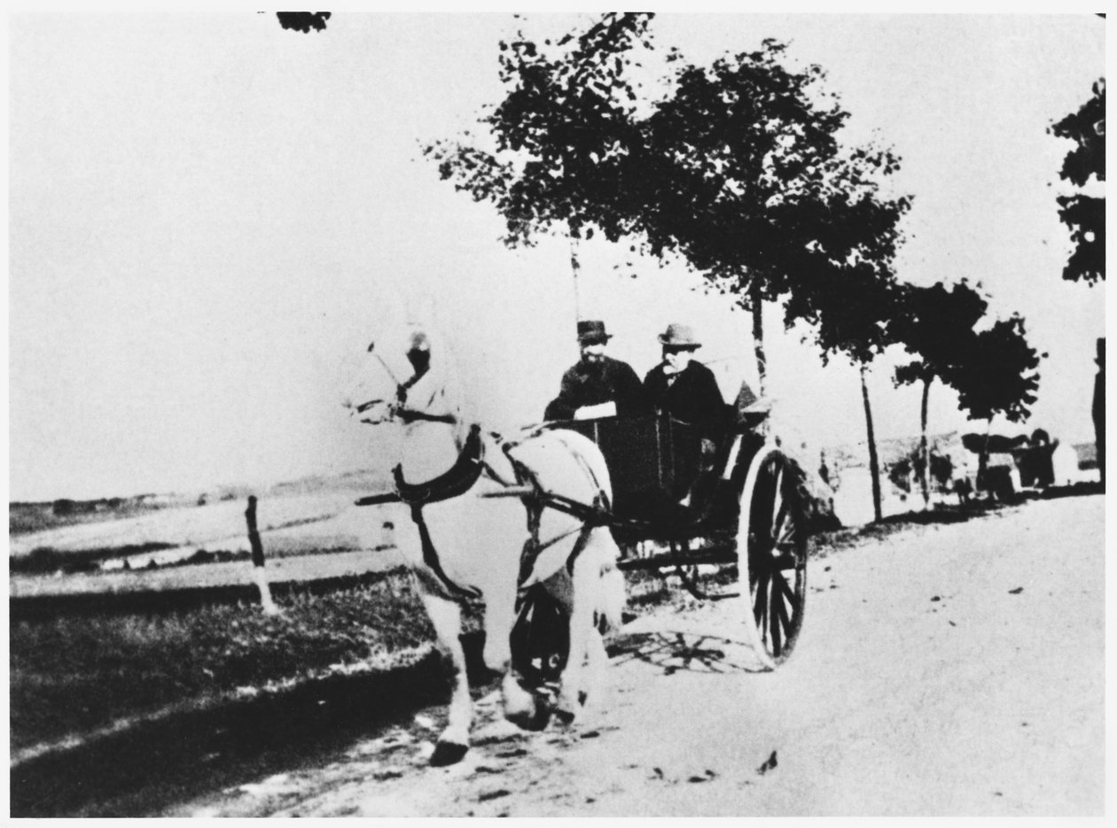 Edgar Degas (1834-1917) ja ystävä maaseudulla tekijältä French Photographer