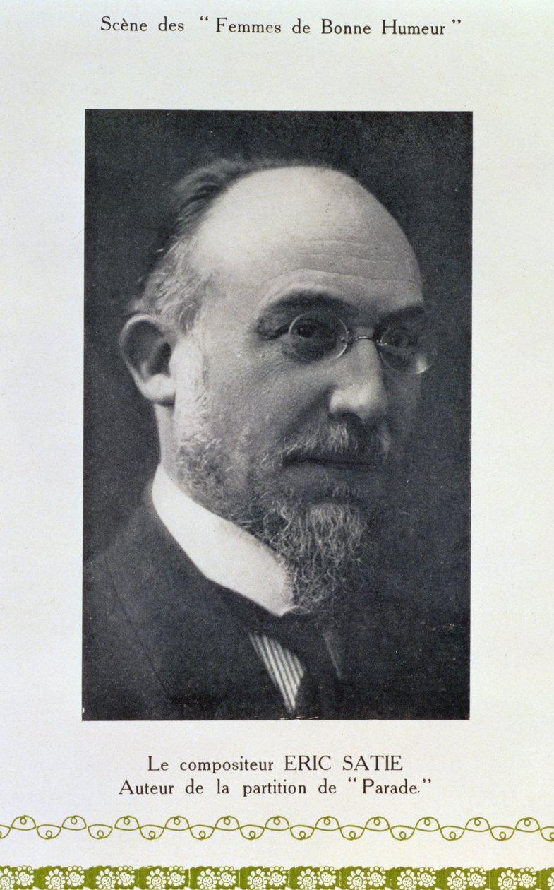 Erik Satie (1866-1925), ranskalainen säveltäjä, muotokuva tekijältä French Photographer