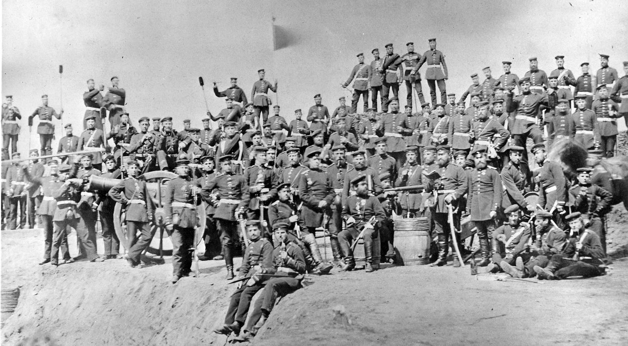 Ranskalaiset sotilaat, noin 1870-luku tekijältä French Photographer