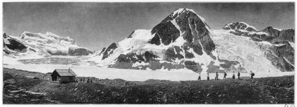 Grand Combin, noin 1900 tekijältä French Photographer