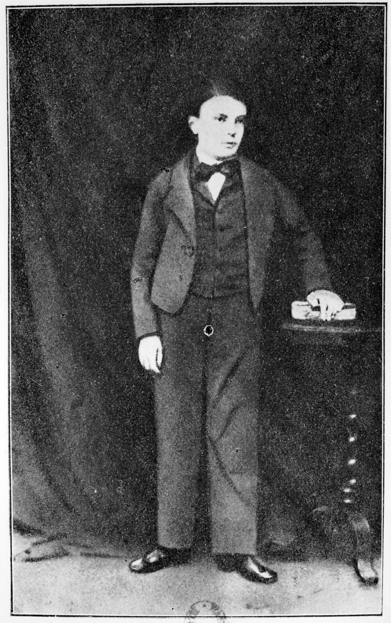 Guy de Maupassant (1850-93) Fecampissa, 9-vuotias, Georges Normandyn teoksesta La Fin de Maupassant, julkaistu vuonna 1927, Pariisi tekijältä French Photographer