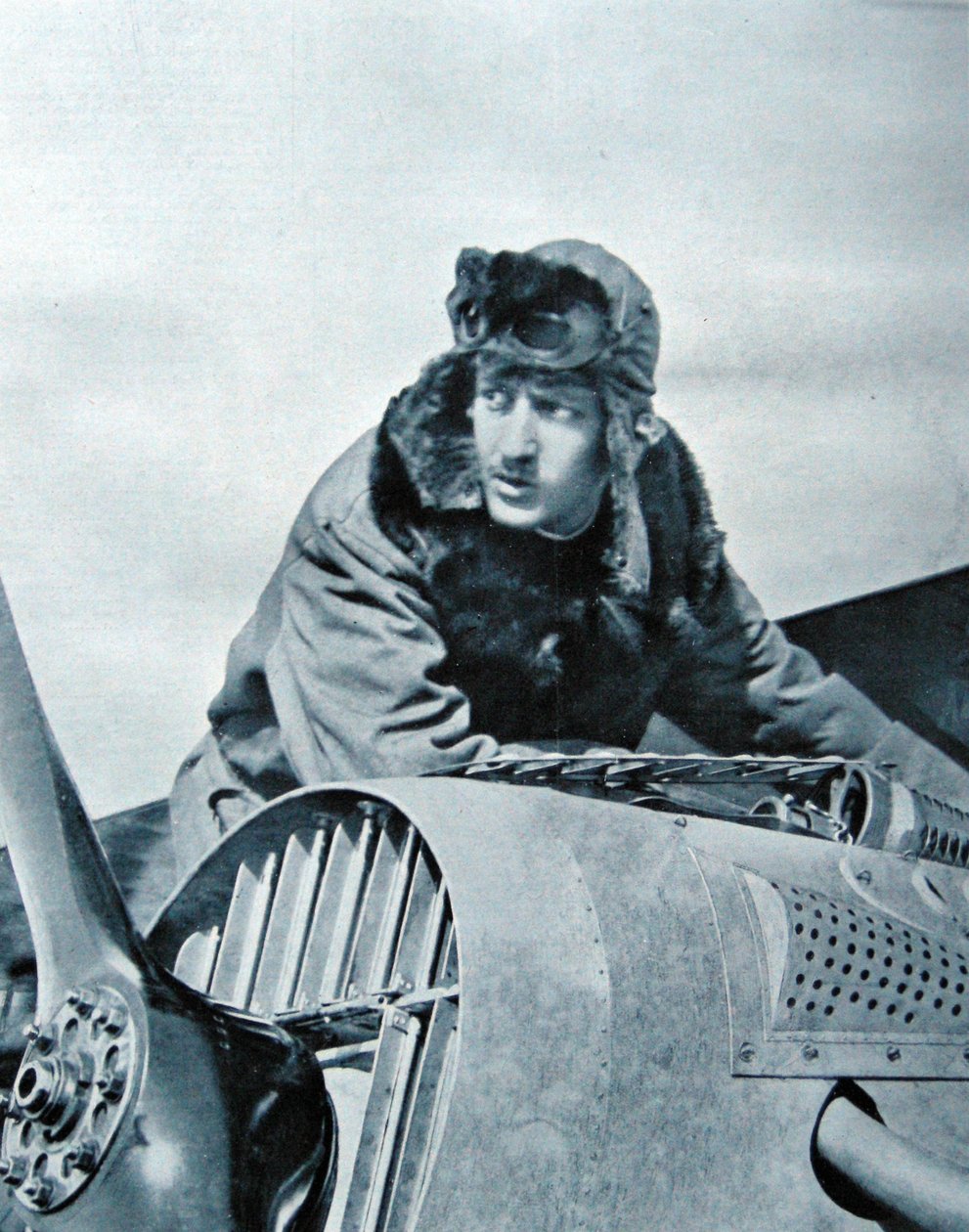 Guynemer kaksi päivää ennen kuolemaansa, syyskuussa 1917 tekijältä French Photographer