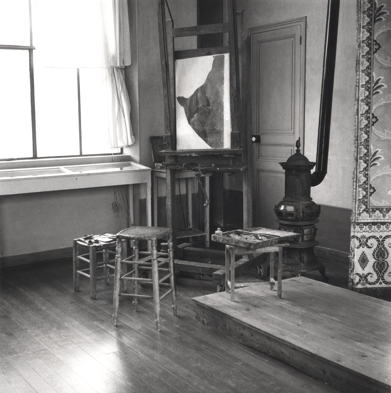 Cezannes-studion sisustus Aix-en-Provencessa, n. 1900-02 tekijältä French Photographer