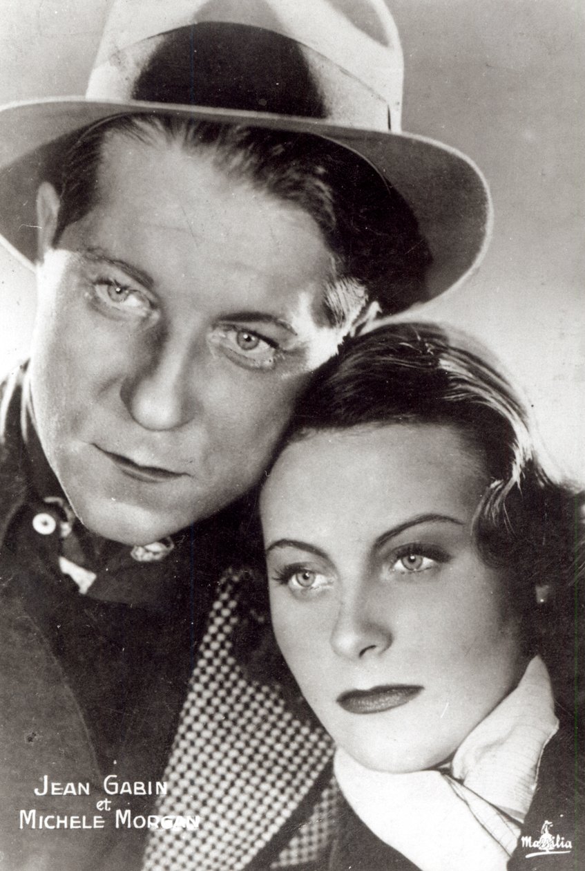Jean Gabin ja Michele Morgan elokuvassa Quai des Brumes 1938 tekijältä French Photographer