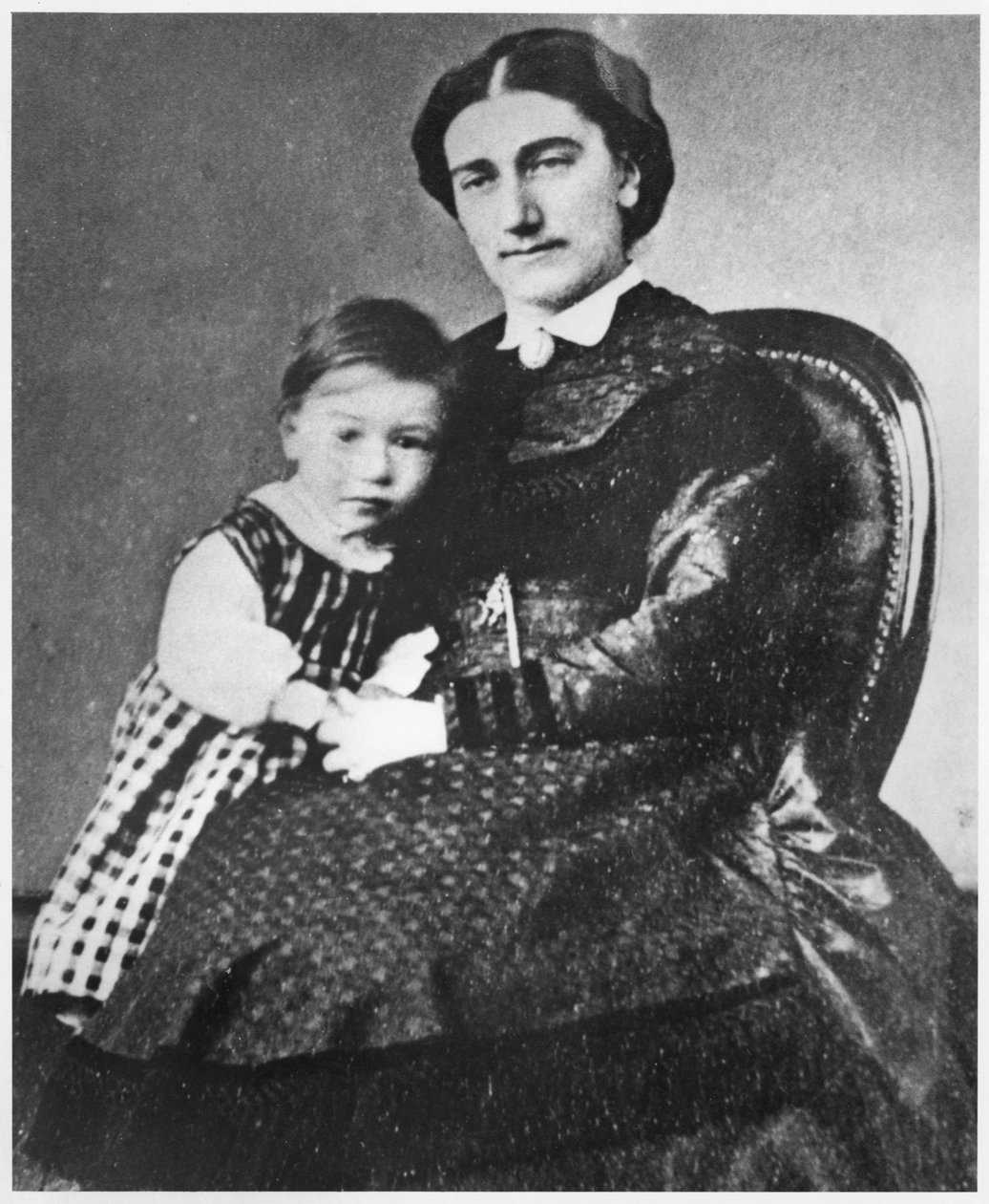 Madame Gide Andre Giden kanssa, 1872 tekijältä French Photographer