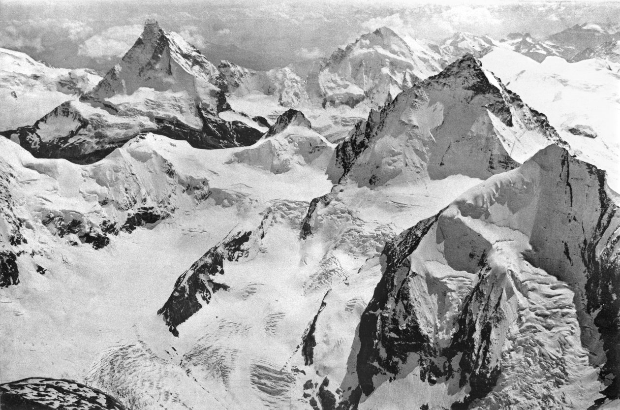 Mount Cervin, noin 1900 tekijältä French Photographer