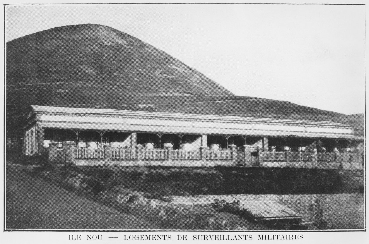 Uusi-Kaledonia, Isle of Nou, armeijan vartijan asunnot, La Depeche Coloniale, 1903 tekijältä French Photographer