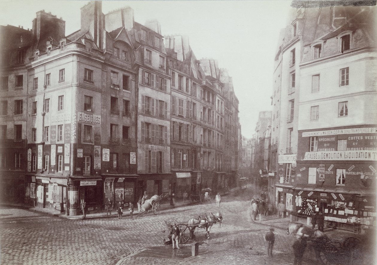 Paris, rue Galande, 1888 (seepiakuva) tekijältä French Photographer