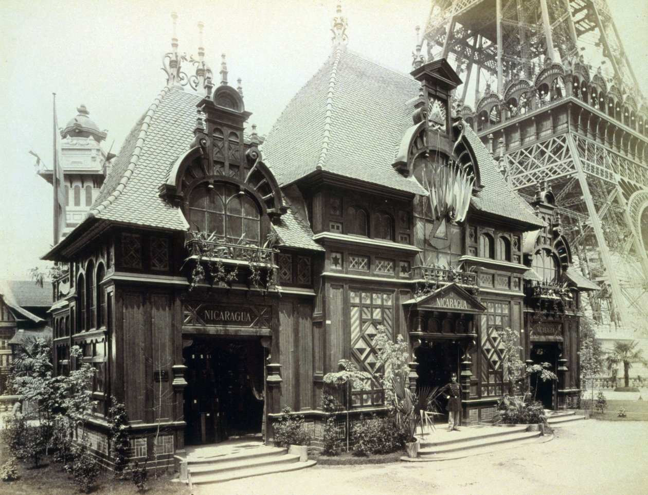 Nicaraguan paviljonki, Pariisin näyttely, 1889 tekijältä French Photographer