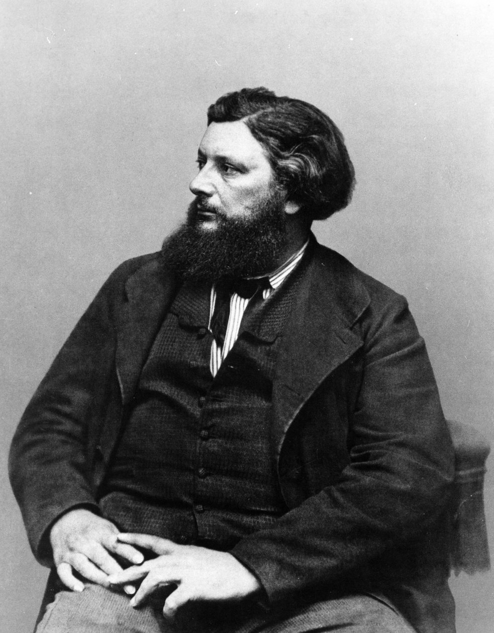 Gustave Courbetin muotokuva, n. 1865-1870 tekijältä French Photographer