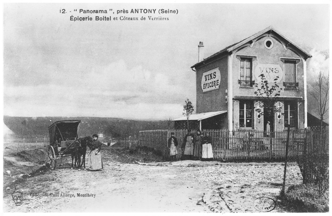 Postikortti, jossa on panoraama Antonyn lähellä, 1800-luvun lopulla tekijältä French Photographer