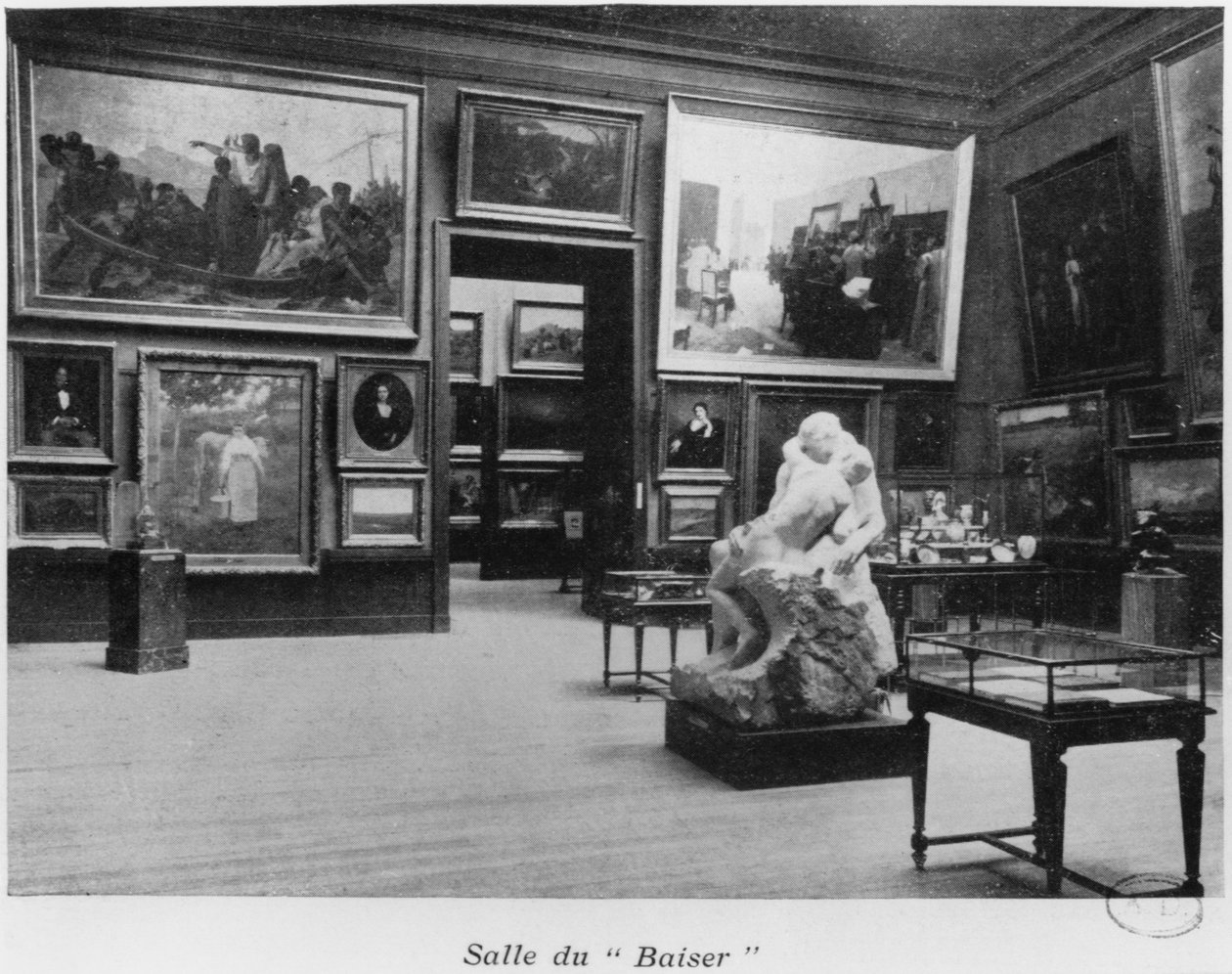 Room of the Kiss, Auguste Rodin, Musee du Luxembourg, Pariisi, n. 1910 tekijältä French Photographer