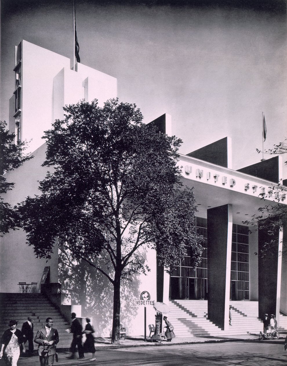 Amerikkalainen rakennus Pariisin kansainvälisessä näyttelyssä, 1937 tekijältä French Photographer