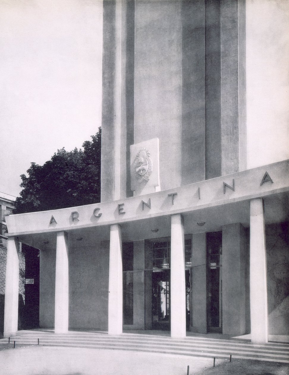 Argentiinalainen rakennus Pariisin kansainvälisessä näyttelyssä, 1937 tekijältä French Photographer