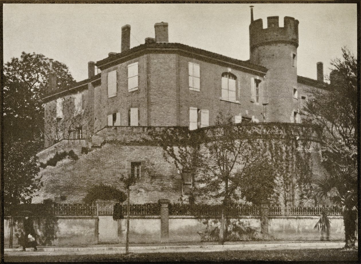 Talo Albissa, jossa Toulouse-Lautrec syntyi, Toulouse-Lautrecista, Gerstle Mack, julkaistu 1938 tekijältä French Photographer