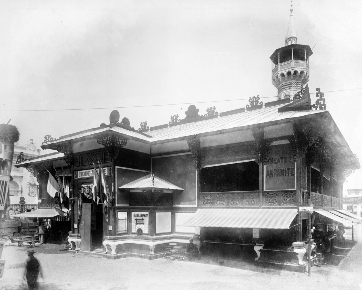 Teatteri Annamiitti, Pariisin näyttely, 1889 tekijältä French Photographer