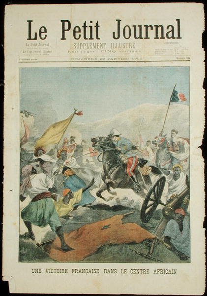 Ranskan voitto Keski-Afrikassa, Le Petit Journal, 26. tammikuuta 1902. tekijältä French School