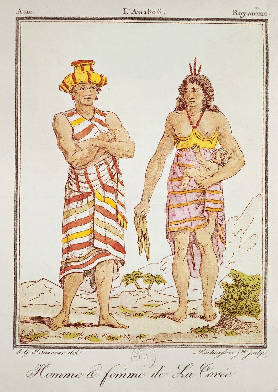 Korealainen mies ja nainen, Costume d