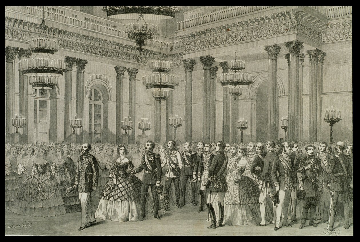 Pietarin juhla 1860-luvulla tekijältä French School
