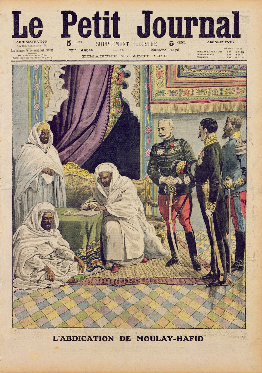 Marokon sulttaanin Moulay-Hafidin luopuminen, 