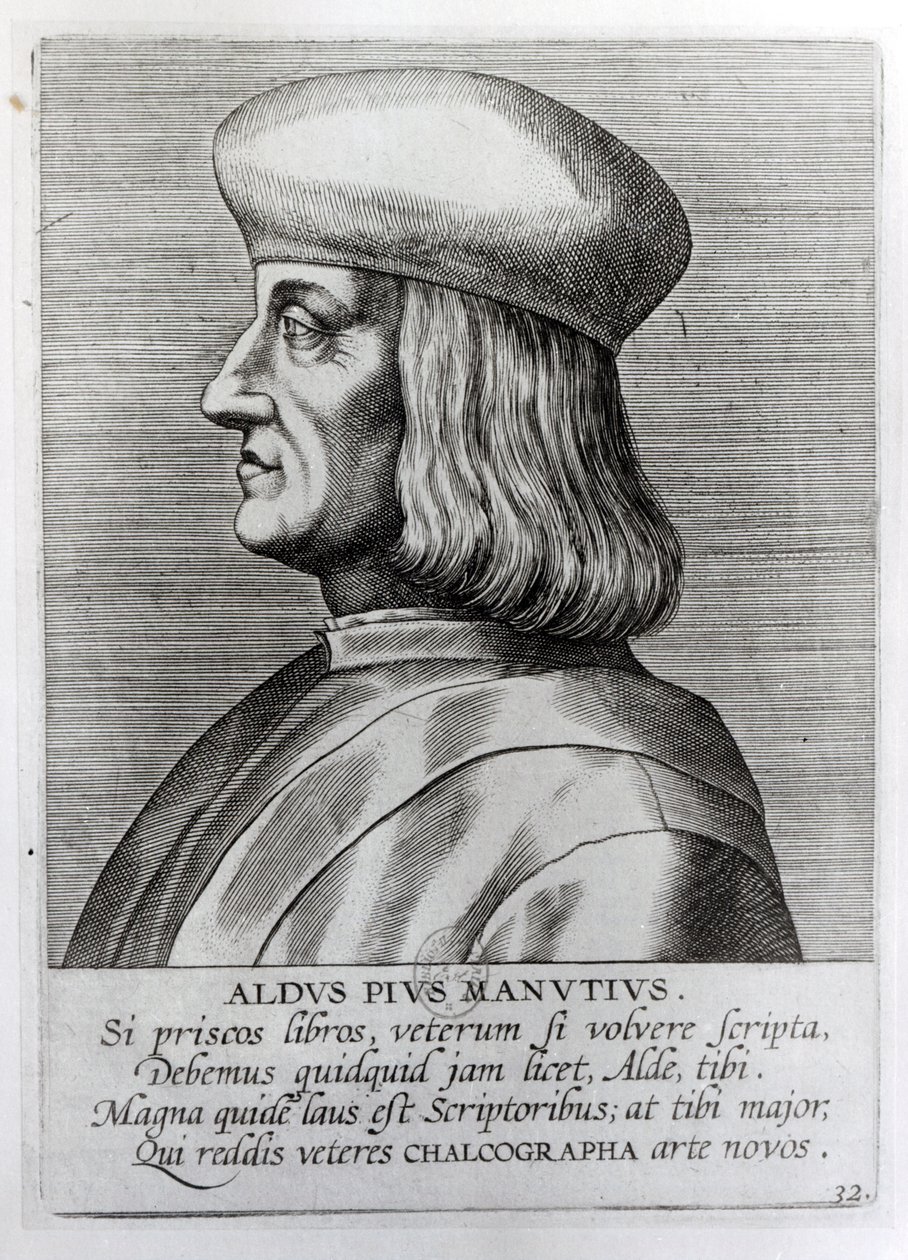 Aldus Manutius (1449-1515) tekijältä French School