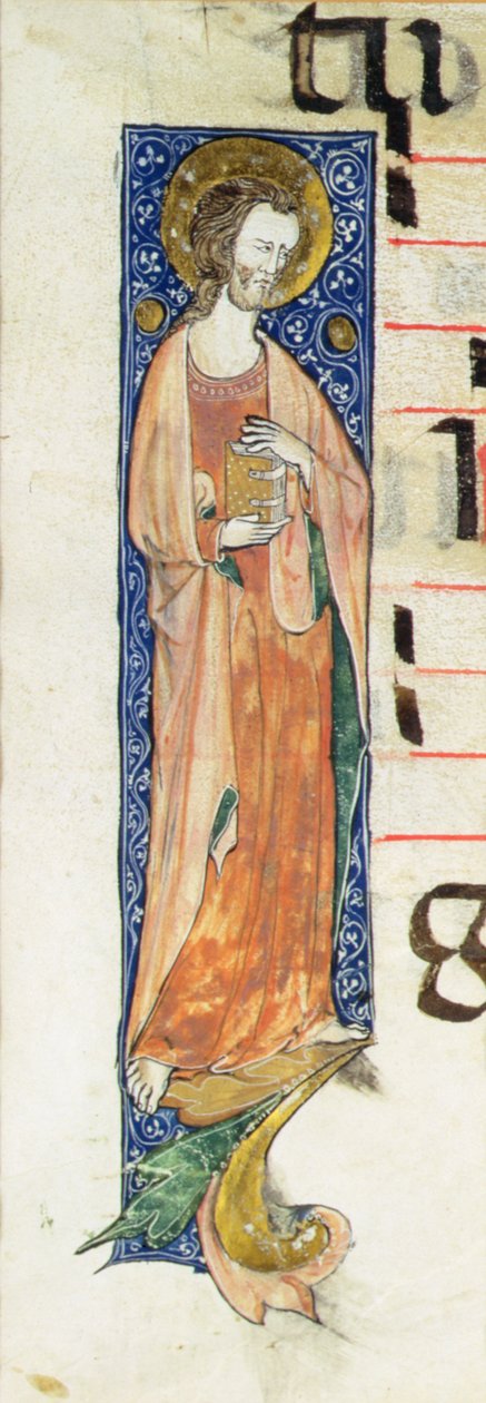 Apostoli pitelee kirjaa, n. 1320 tekijältä French School