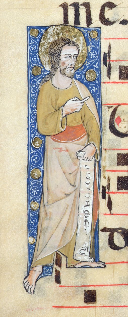 Apostoli, jolla on filakteria, Judica me deus, n. 1320 tekijältä French School
