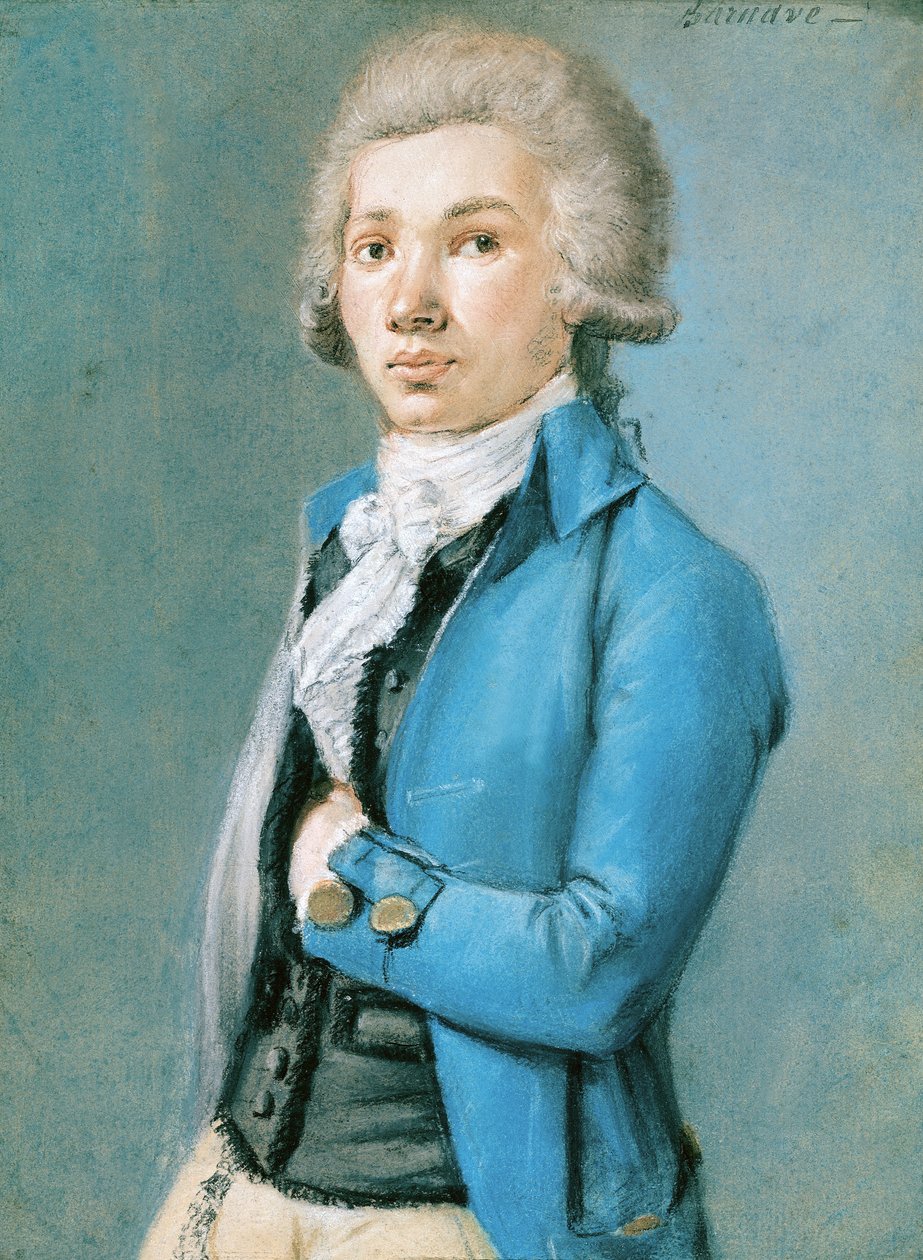 Antoine Barnave (1761-93) (pastelli paperille) tekijältä French School