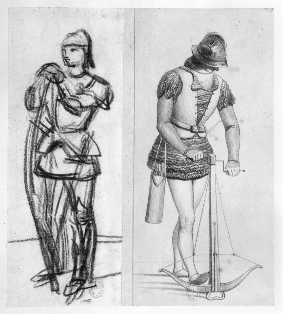 Jousimies ja varsijousimies Ludvig XI:n hallituskaudella (1461-83) tekijältä French School