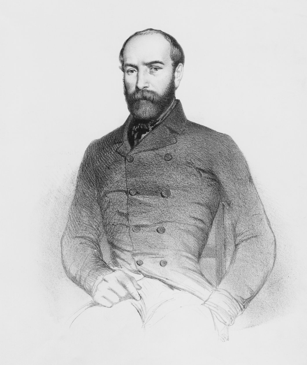 Armand Barbes kansan edustajana perustuslakia säätävässä kokouksessa, kaiverrettu Janninin kaiverruksella. tekijältä French School