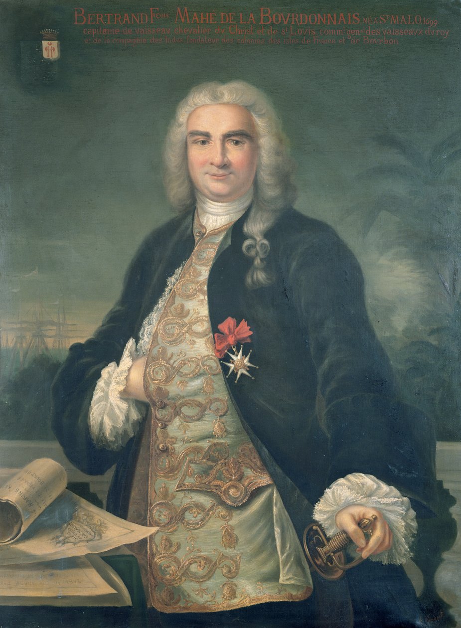 Bertrand-Francois Mahe de la Bourdonnais (1699-1753) tekijältä French School