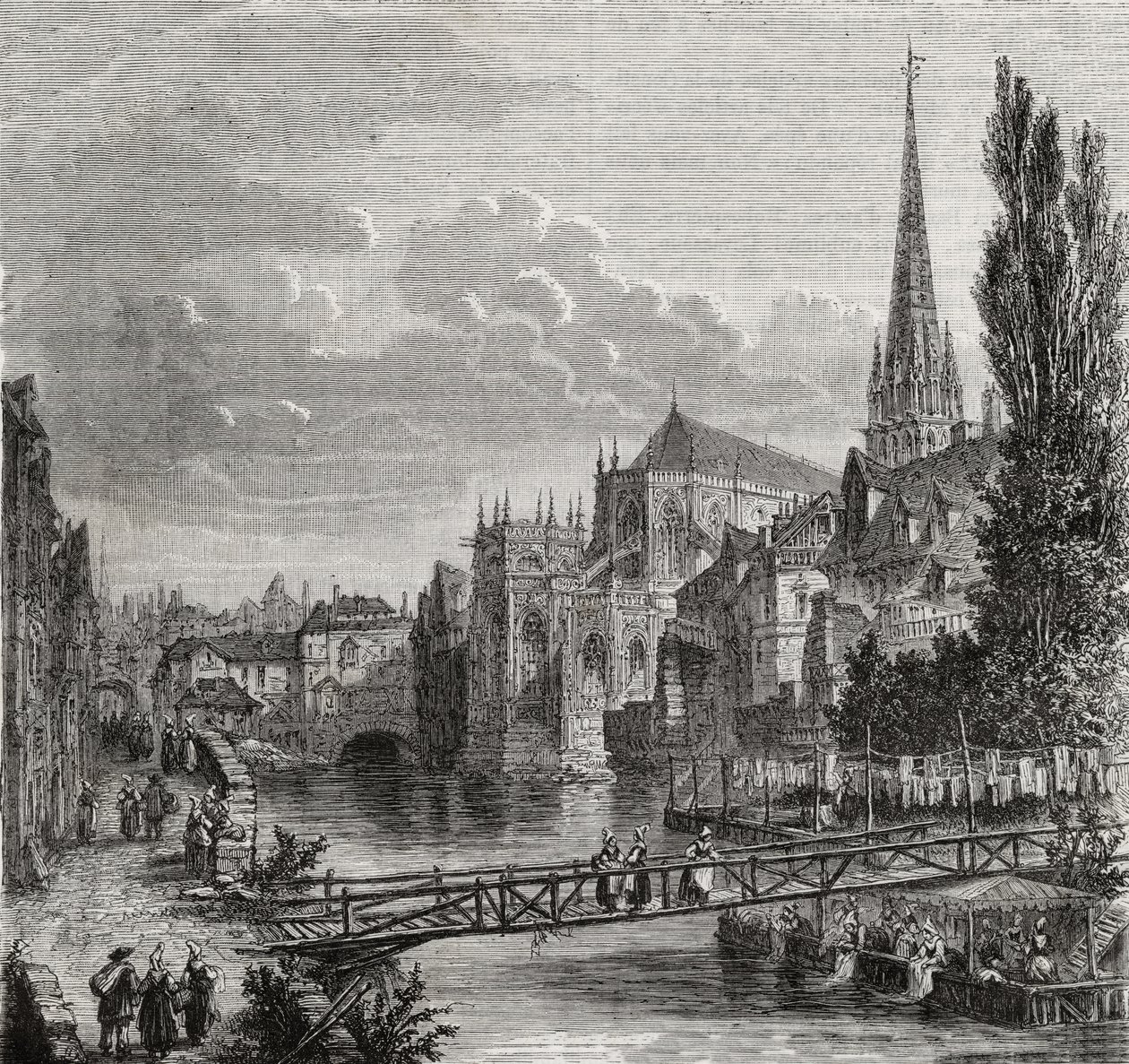 Caen 1700-luvulla tekijältä French School