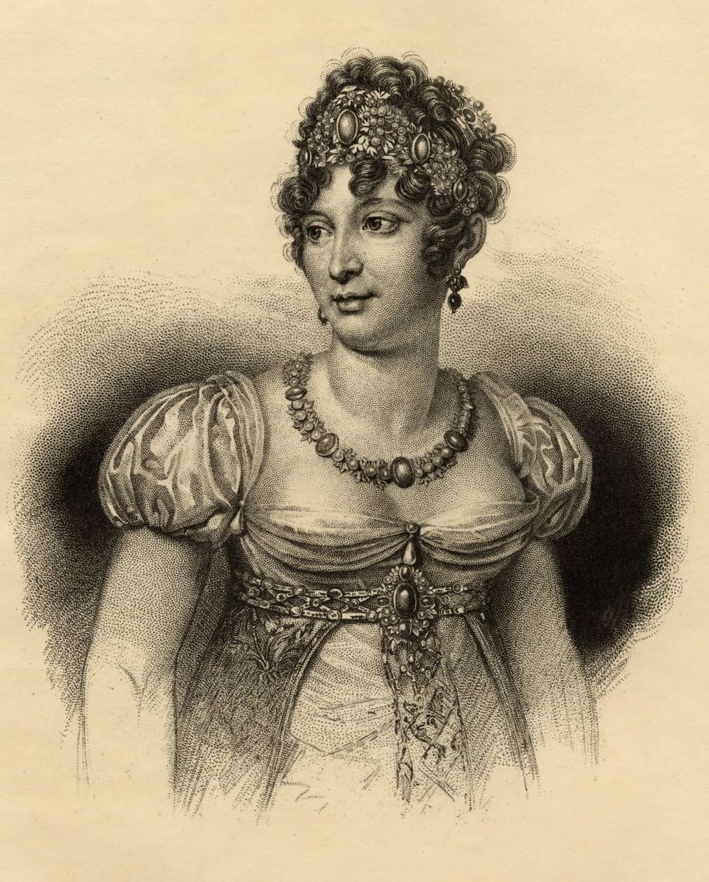 Caroline Bonaparte (1782-1839) Napolin kuningatar tekijältä French School
